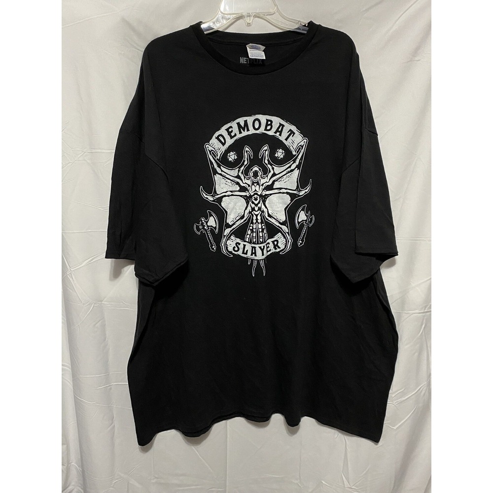 Stranger Things Netflix Demobat Slayer Short Sleeve T-shirt Mens Black Plus 4XLT